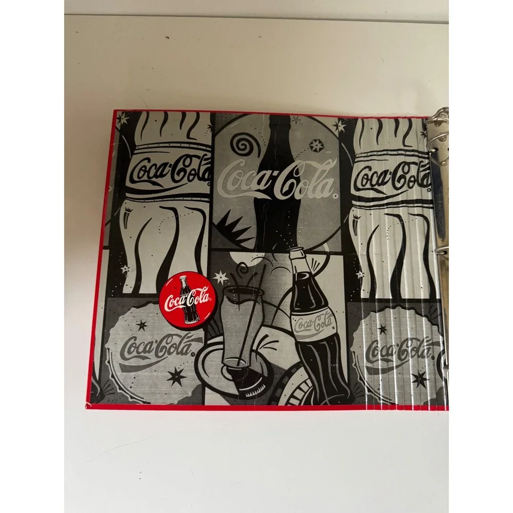 Vintage 1997 Coca-Cola Polar Bear 1.5 Inch Ring Binders Set of 2 Stuart Hall
